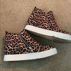 Leopard Wedge sneakers
